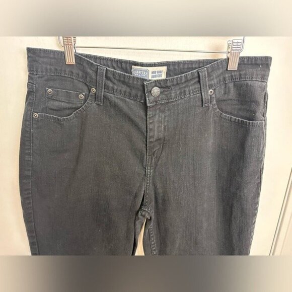 Levi Strauss Mid-Rise Bootcut Black Denim Jeans – Misses 14 Medium #0884 - Picture 6 of 9